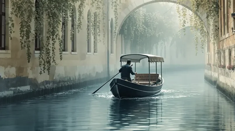 烟雨江南·乌篷船